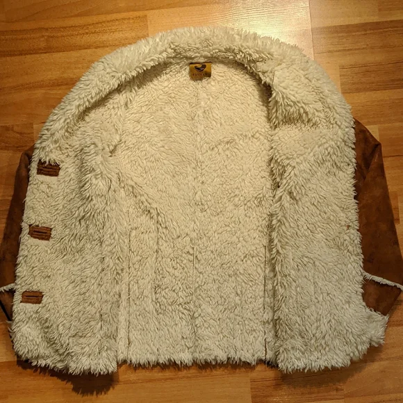 Tsunami Faux Shearling/Suede Button Up Teddy Jacket - Picture 6 of 6